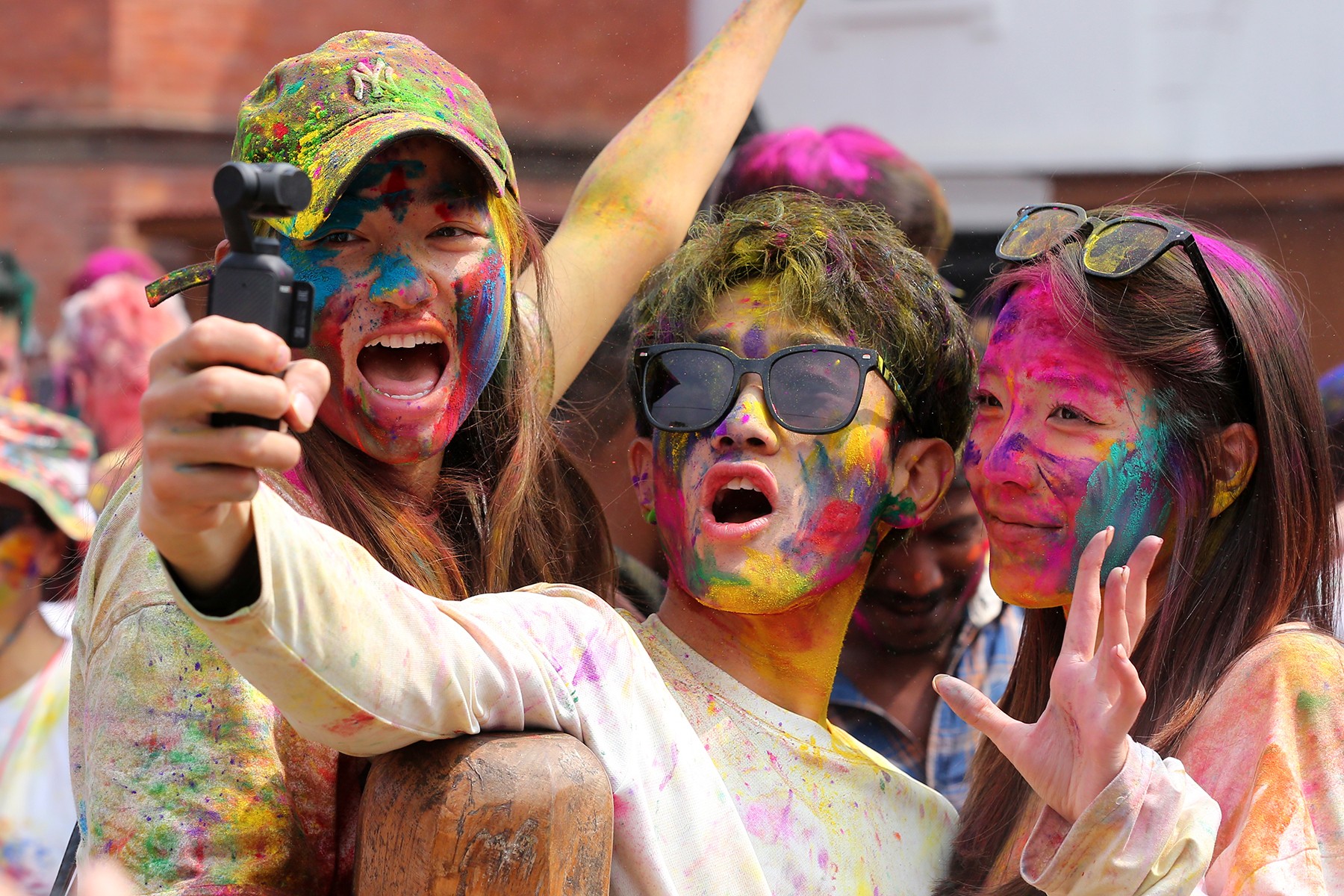 Holi celebrations in Basantpur and New Road Kathmandu | Banksnepal ...